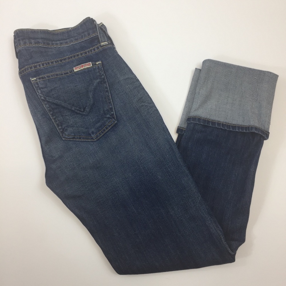 HUDSON mused crop skinny w/5 in. cuff jeans Sz 26